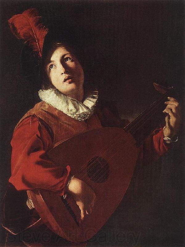 MANFREDI, Bartolomeo Lute Playing Young sg